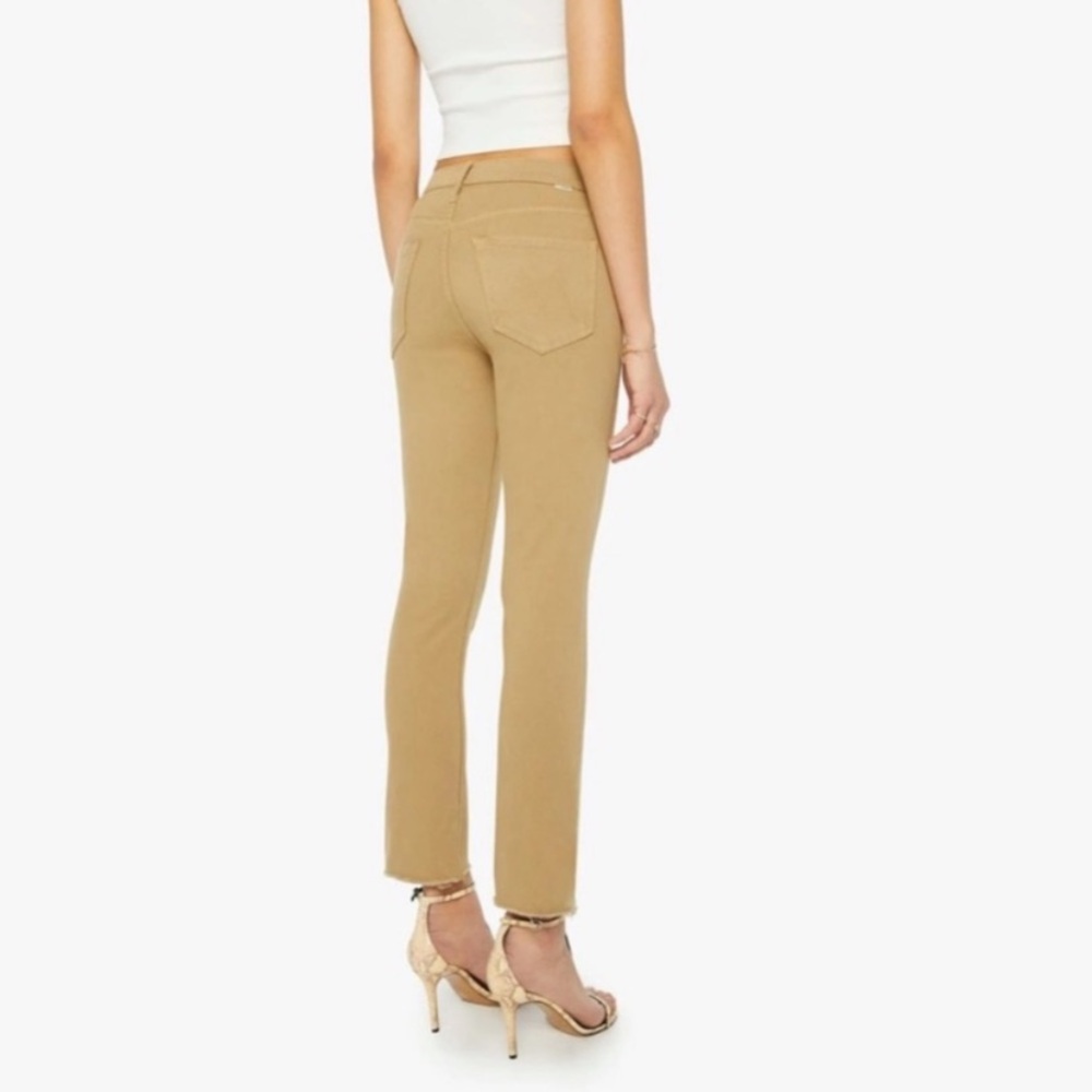 Mother Mid Rise Dazzler Ankle Fray Prairie Sand 26 - Picture 4 of 15